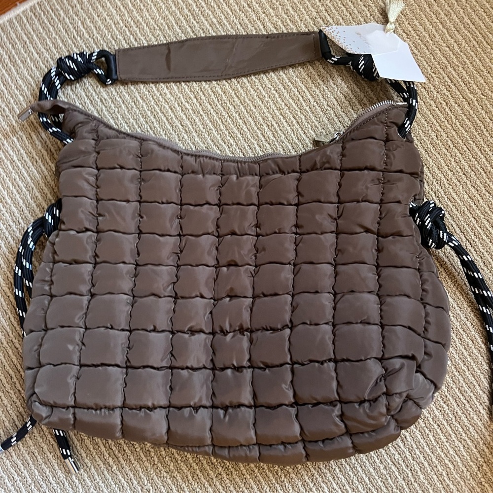 Brown puffy two chic purse - Picture 1 of 5